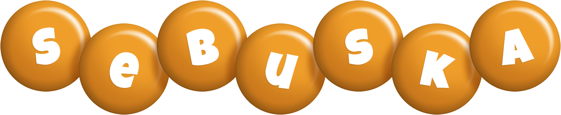 Sebuska candy-orange logo