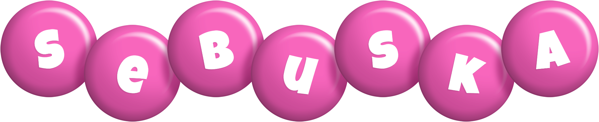 Sebuska candy-pink logo