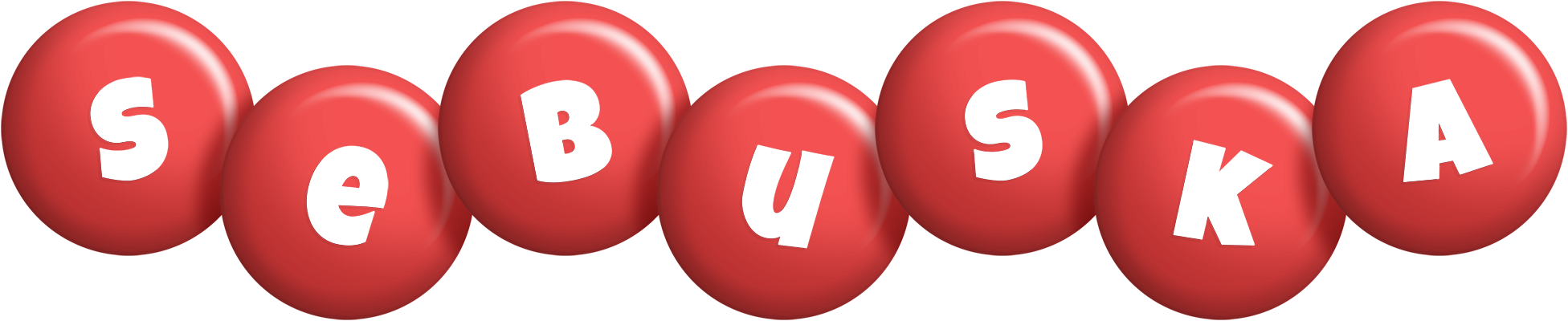 Sebuska candy-red logo