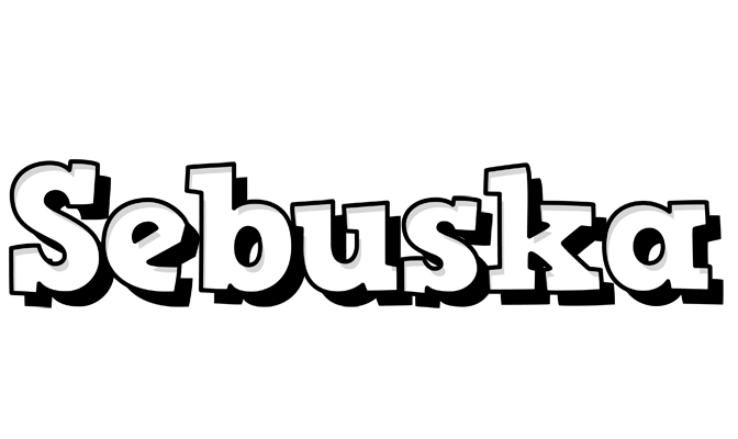 Sebuska snowing logo
