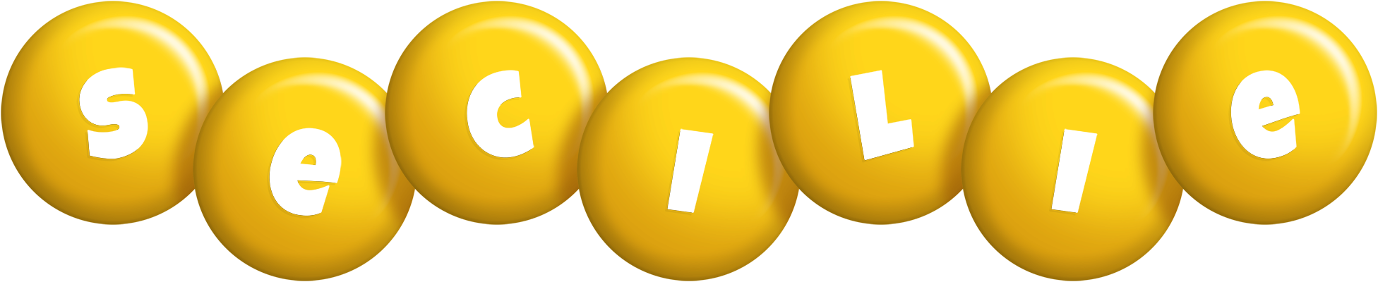 Secilie candy-yellow logo