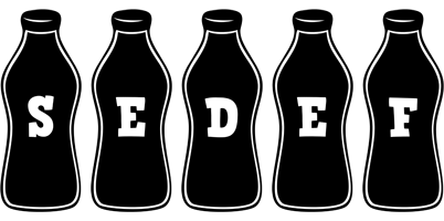 Sedef bottle logo