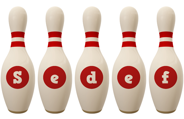 Sedef bowling-pin logo