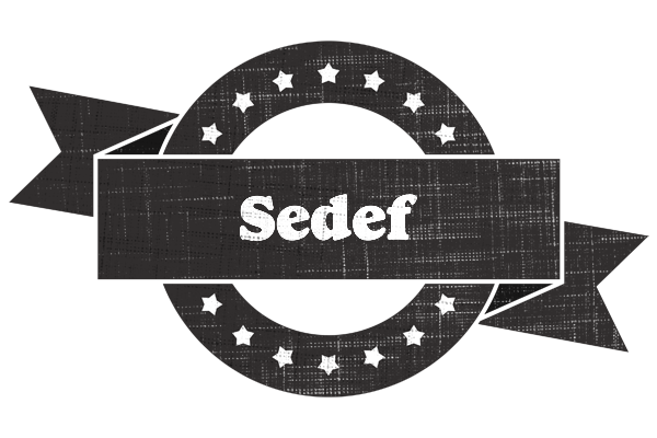 Sedef grunge logo