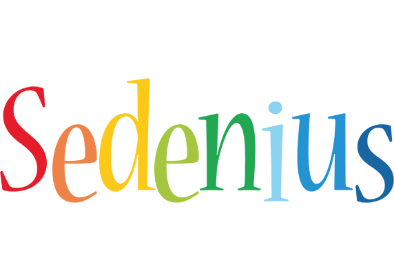 Sedenius birthday logo