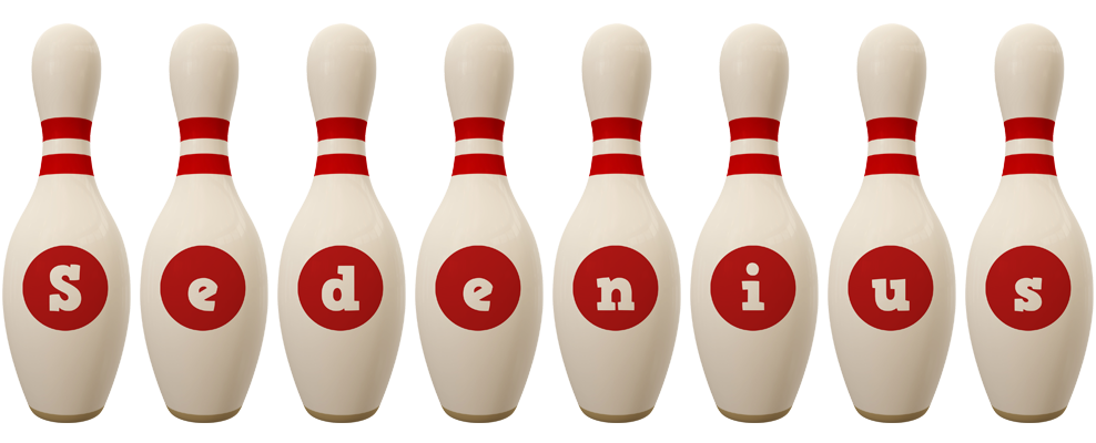 Sedenius bowling-pin logo