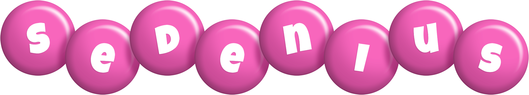 Sedenius candy-pink logo