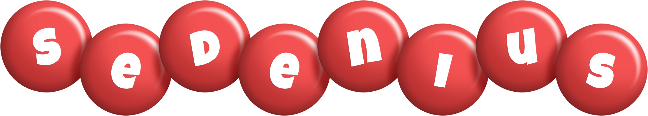 Sedenius candy-red logo