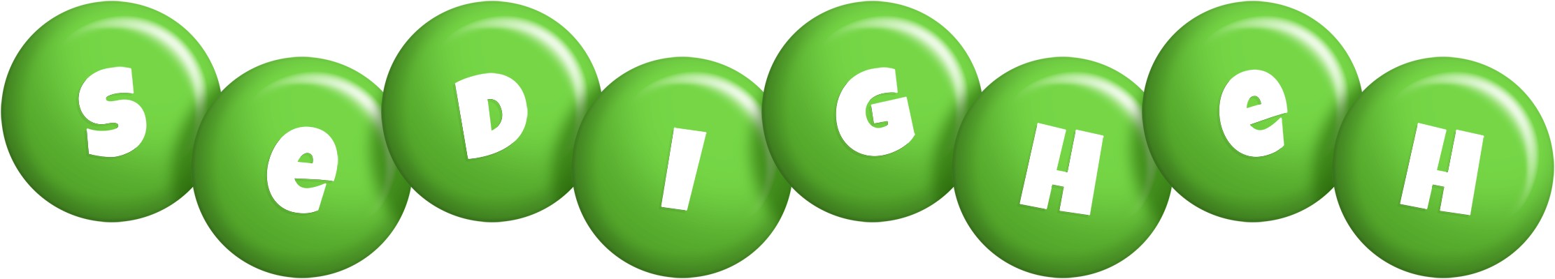 Sedigheh candy-green logo