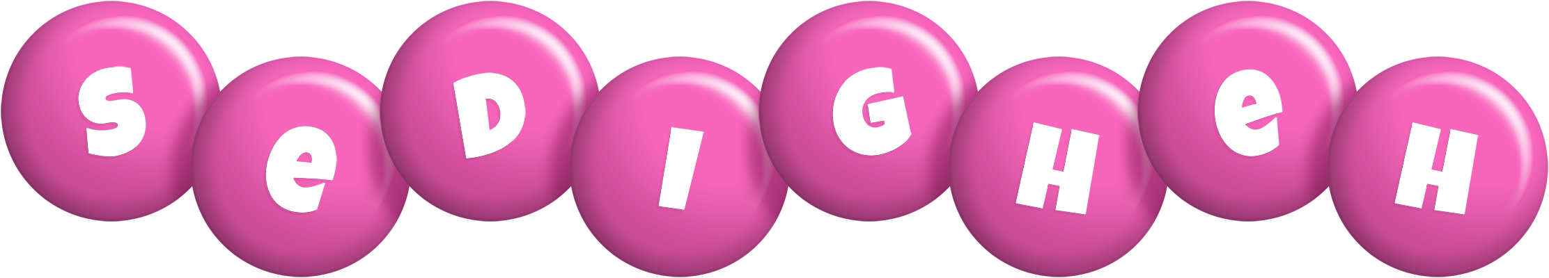 Sedigheh candy-pink logo