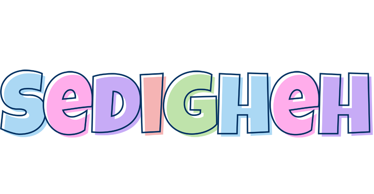 Sedigheh pastel logo