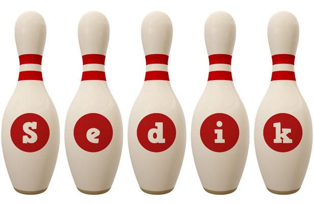 Sedik bowling-pin logo