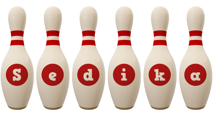 Sedika bowling-pin logo