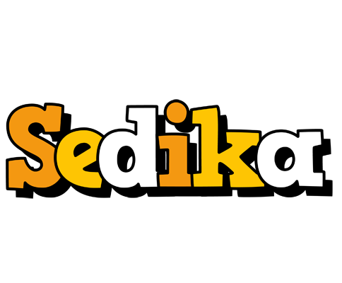 Sedika cartoon logo