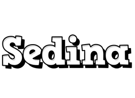 Sedina snowing logo