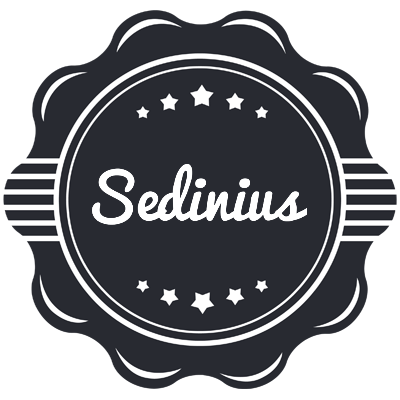 Sedinius badge logo