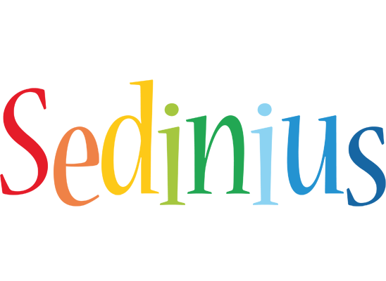 Sedinius birthday logo