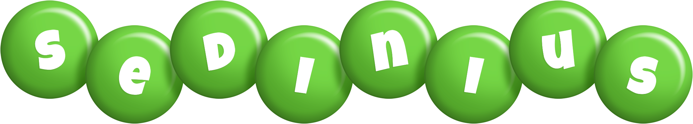 Sedinius candy-green logo