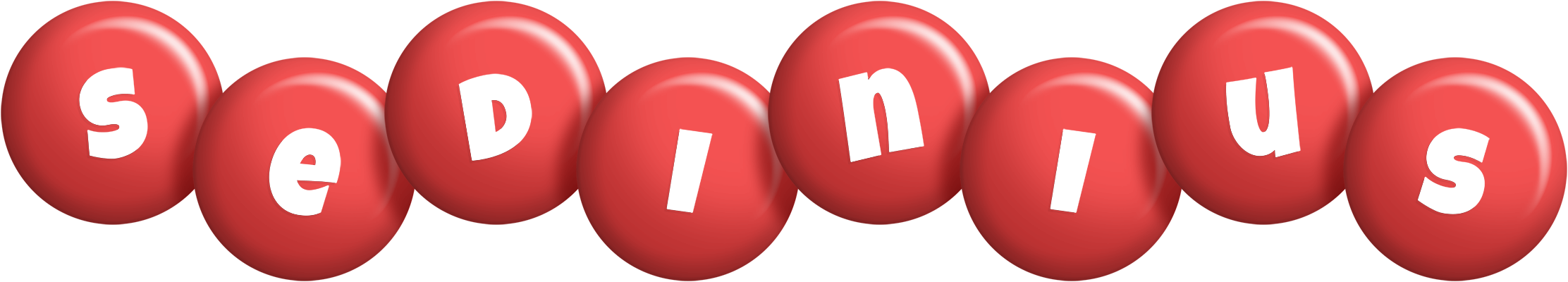 Sedinius candy-red logo