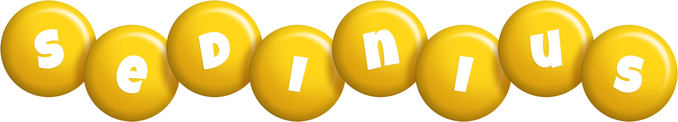 Sedinius candy-yellow logo
