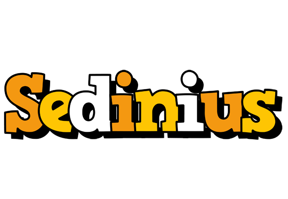 Sedinius cartoon logo