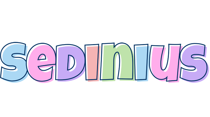 Sedinius pastel logo