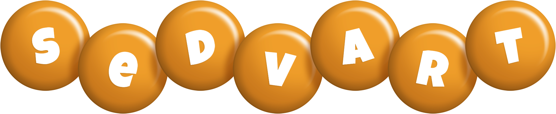 Sedvart candy-orange logo