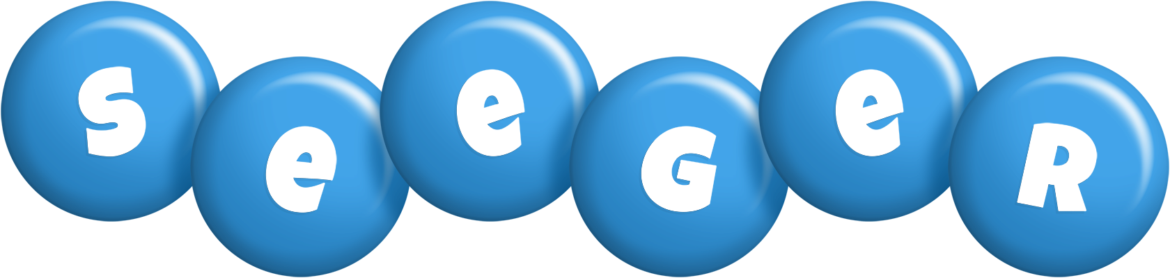 Seeger candy-blue logo