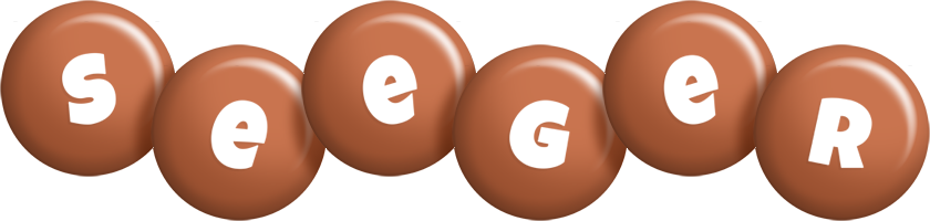 Seeger candy-brown logo