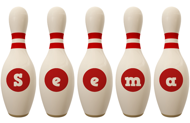 Seema bowling-pin logo