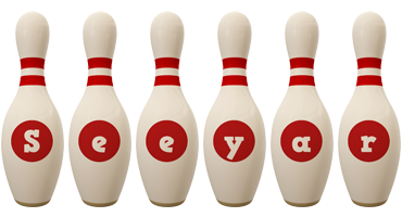 Seeyar bowling-pin logo