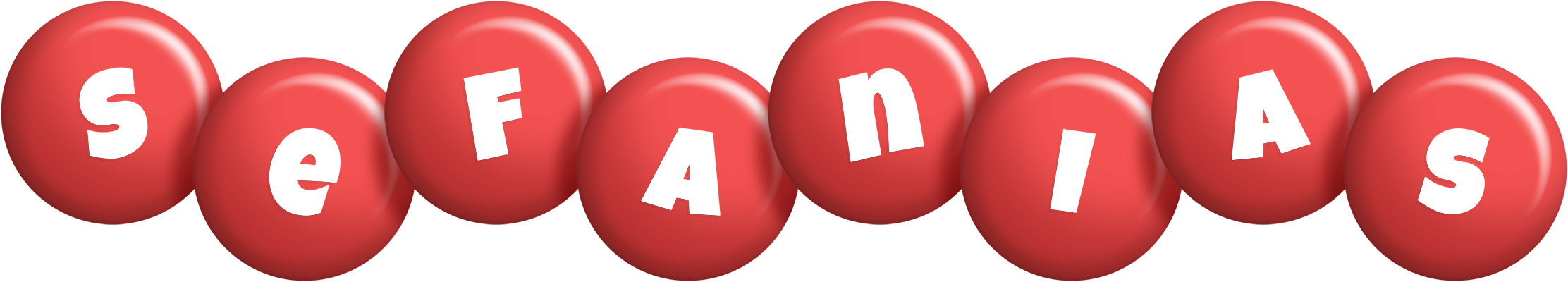 Sefanias candy-red logo
