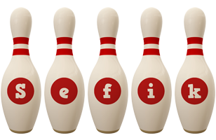 Sefik bowling-pin logo