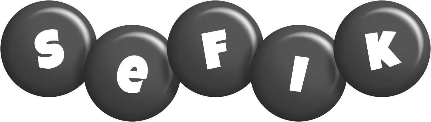 Sefik candy-black logo