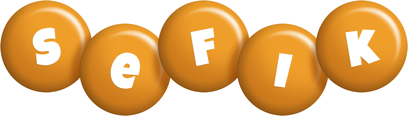 Sefik candy-orange logo