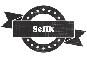 Sefik grunge logo