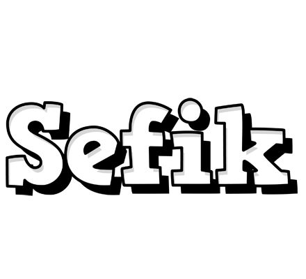 Sefik snowing logo