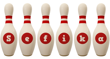 Sefika bowling-pin logo