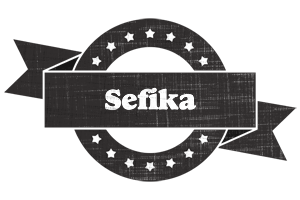 Sefika grunge logo