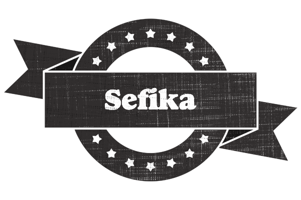 Sefika grunge logo
