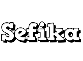 Sefika snowing logo