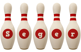 Seger bowling-pin logo