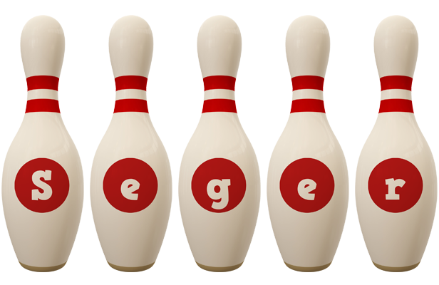 Seger bowling-pin logo