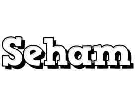 Seham snowing logo