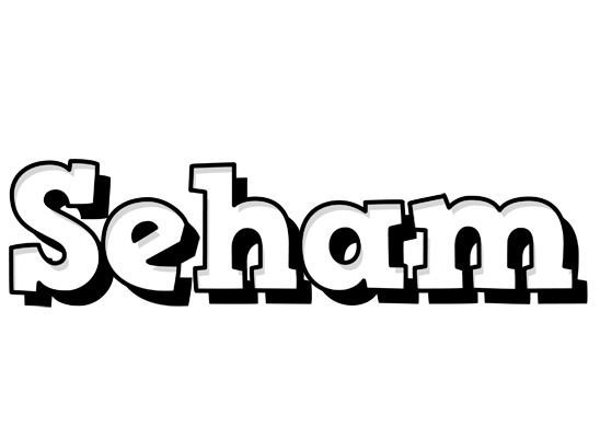 Seham snowing logo