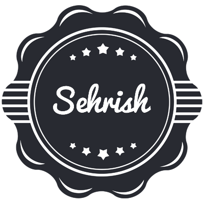 Sehrish badge logo
