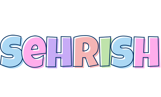 Sehrish pastel logo