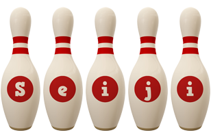 Seiji bowling-pin logo