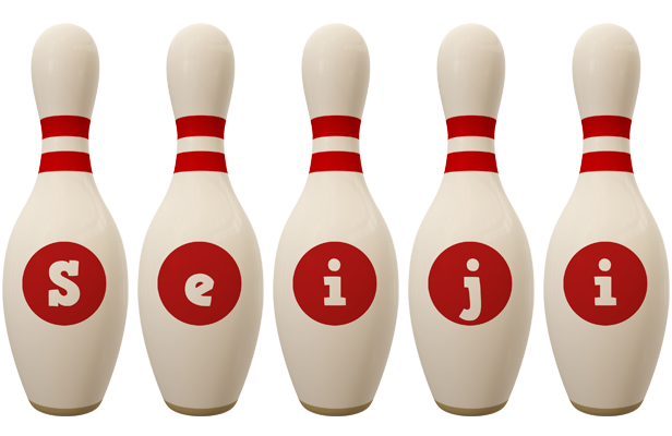 Seiji bowling-pin logo