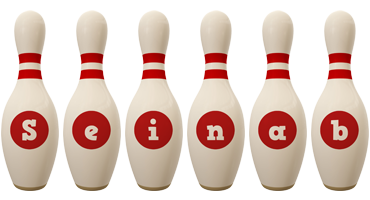 Seinab bowling-pin logo